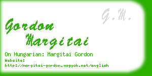 gordon margitai business card